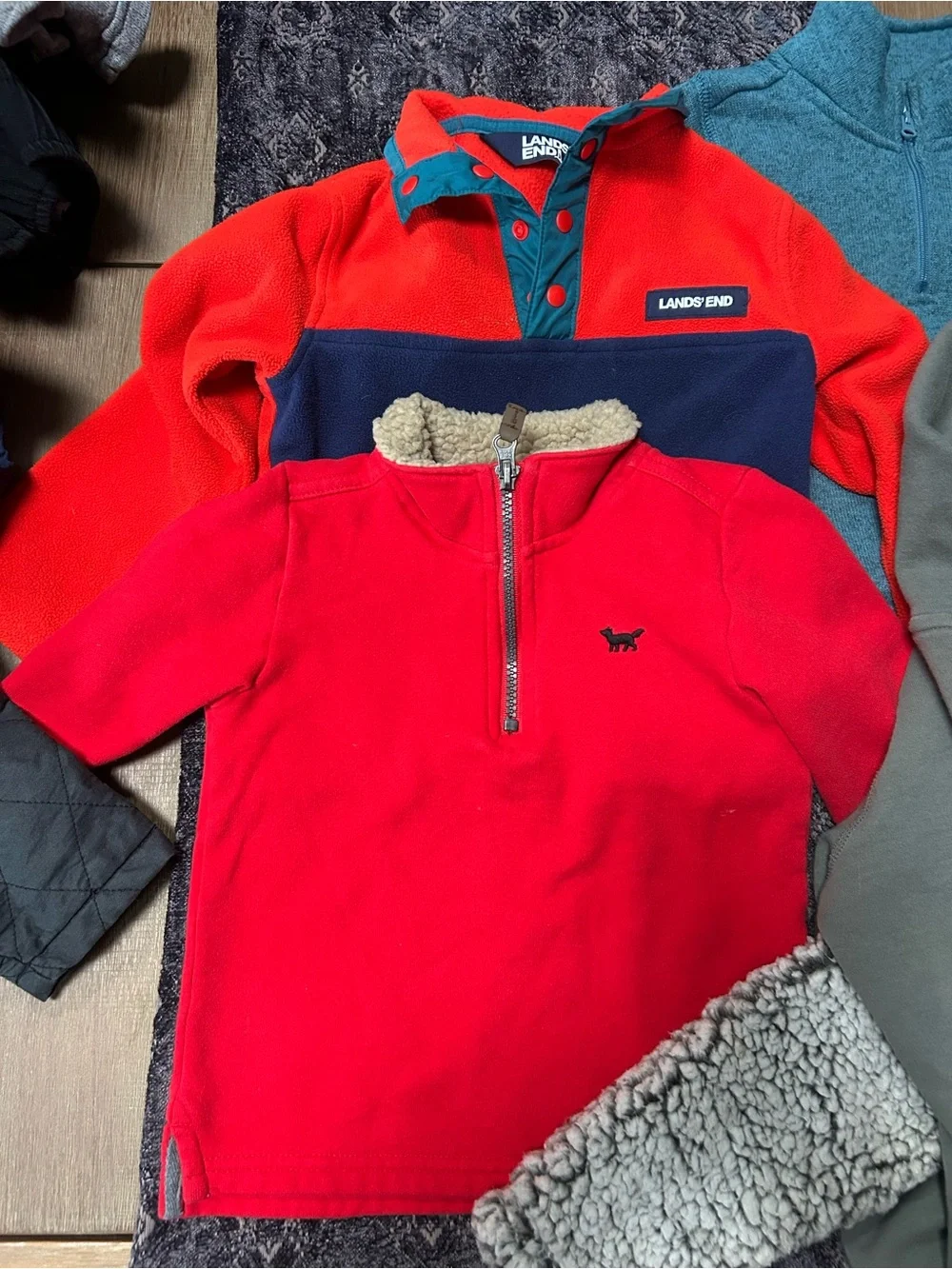 2T Boy Outerwear Bundle - Hoodie, pullover Fleece Jackets, Puffer Vest